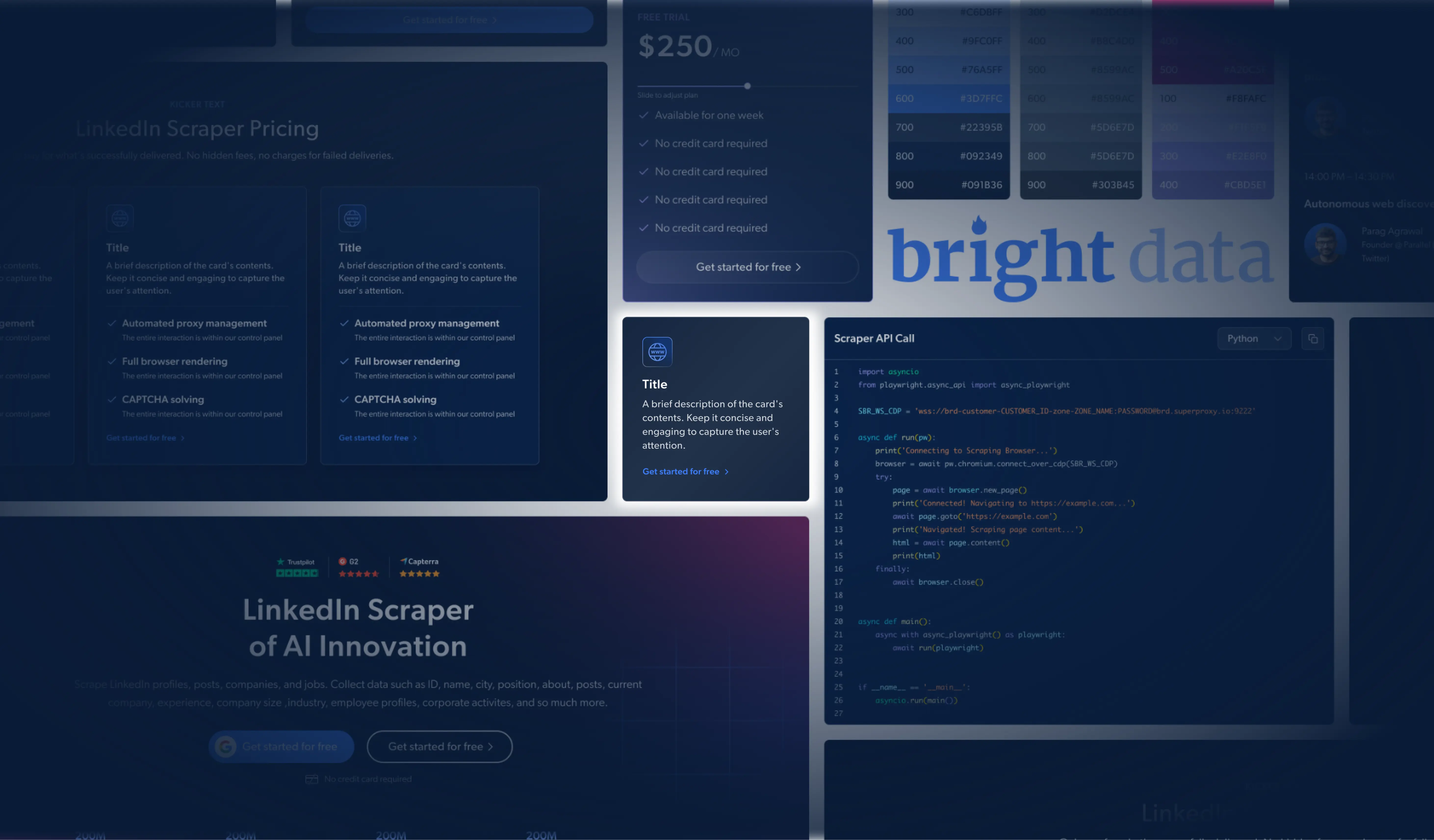 Bright Data project by Yishay Shalev: Design system, AI design tools